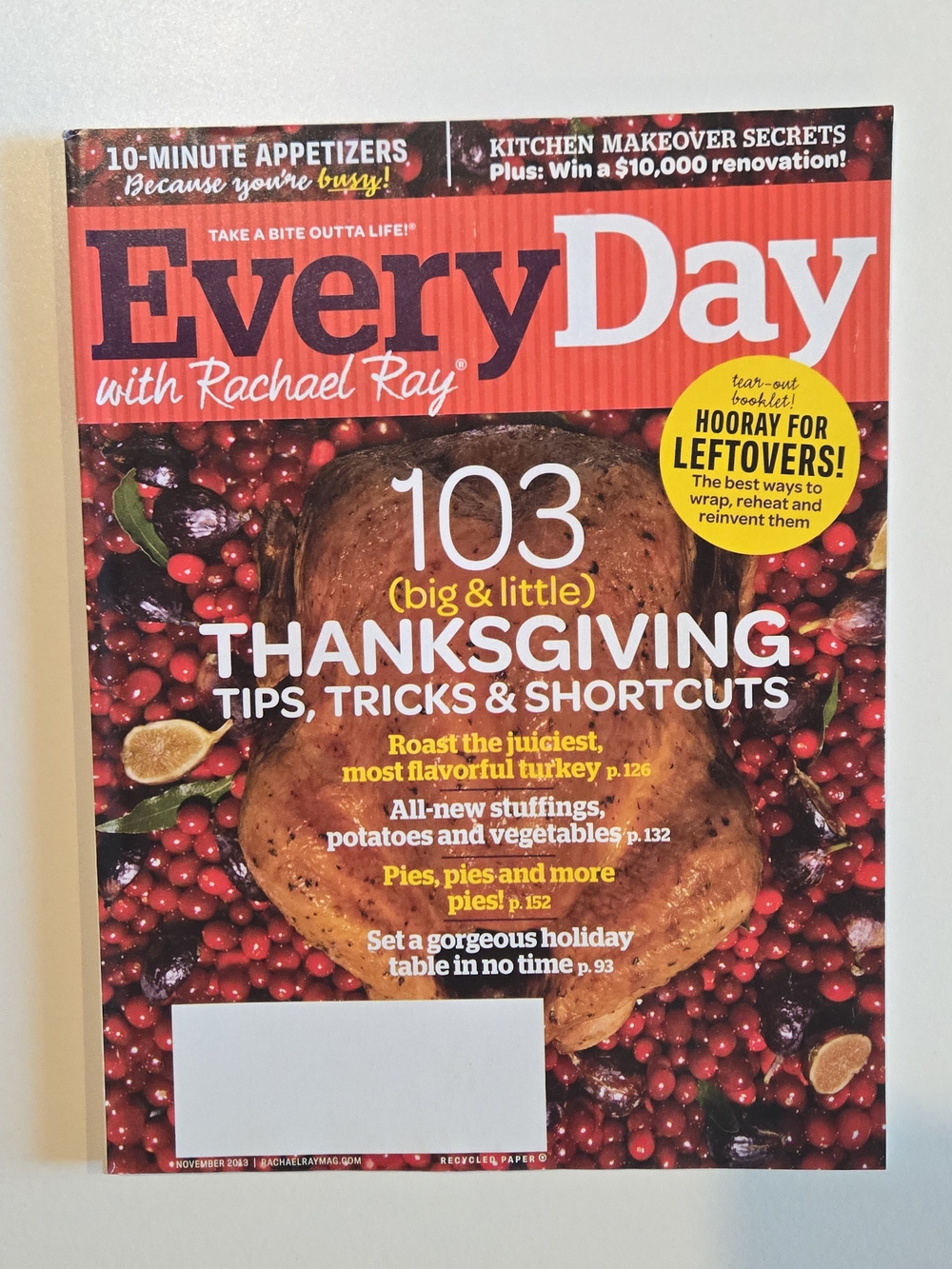 *5 for $10 EveryDay with Rachael Ray Thanksgiving Issue November 2013